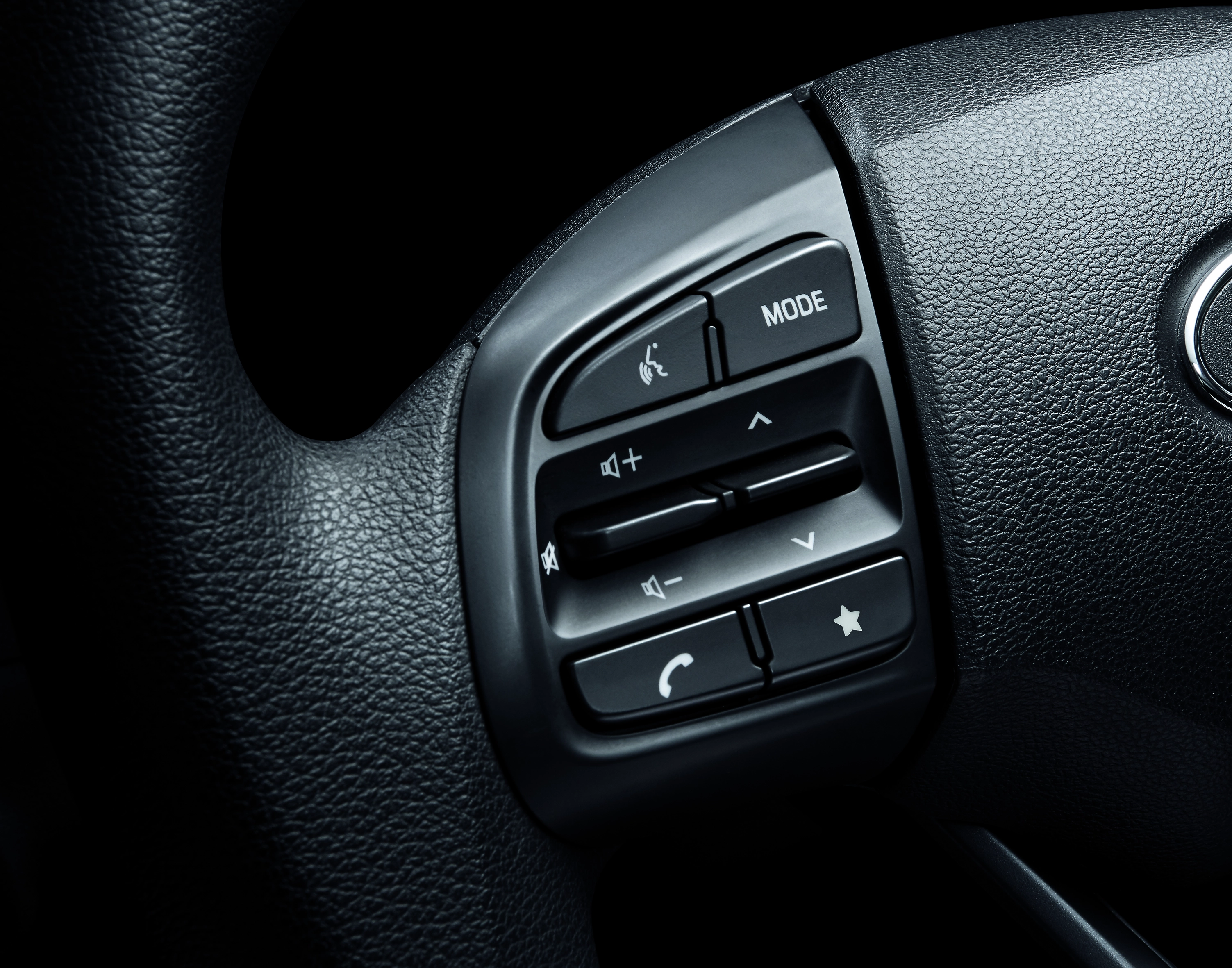 Controles de audio en el volante
