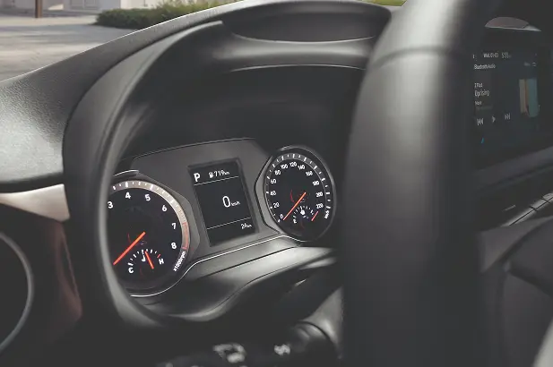 Imagen del tablero del Grand i10 Sedan