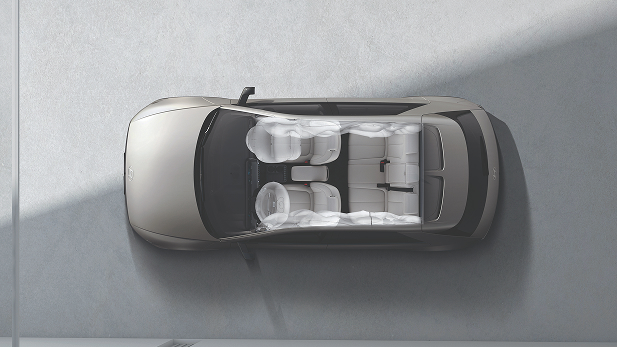 Vehículo Hyundai ioniq 5 desde arriba