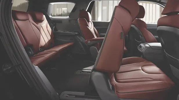 Imagen de asientos abatibles del Palisade de Hyundai