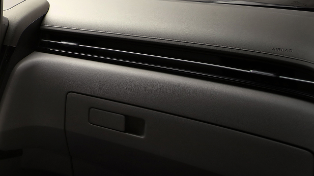 Imagen mostrando las aberturas de  Aire acondicionado en el dashboard