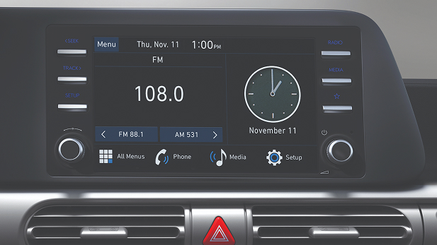 Imagen mostrando pantalla interactiva con Conectividad para Android Auto/Apple Car Play 